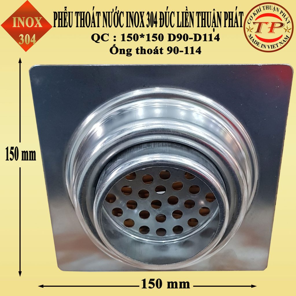 phễu thoát sàn inox 304