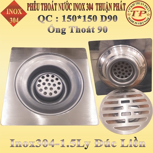 PHỄU INOX 1T5 PHI 90